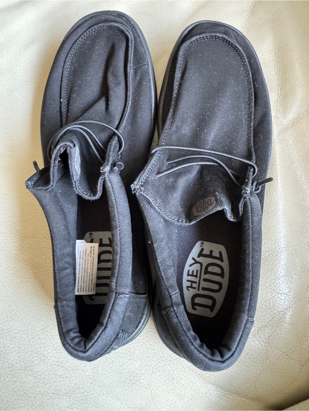 Hey Dude Wally X - Triple Black Men's Black Casual Slip-On Shoes US M8